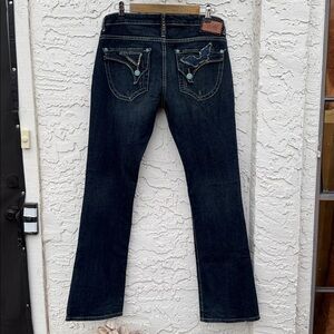 Robin's Jean Dark Blue Straight Leg Jeans